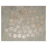 50 Mercury SILVER Dimes Most early dates