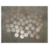 50 Mercury SILVER Dimes Most Earlier Dates