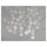 50 Mercury SILVER Dimes most earlier dates