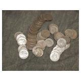 50 Roosevelt SILVER Dimes