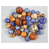 (43) Vintage Clay Bennington Marbles