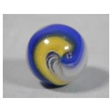 Akro Agate Blue & Yellow Popeye Marble 0.751'