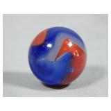 Akro Agate Blue OXBLOOD Marble 0.758'
