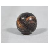 Handmade Black Base Mist Lutz Marble 0.601'