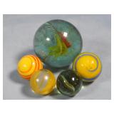 (5) Assorted COOL Marbles Vitro/Catseye/Etc.