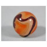Akro Agate Orangeade Oxblood Marble 0.613'