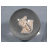Antique c 1880's Sulfide Marble SQUIRREL 1.637'