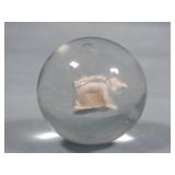 Antique c 1880's Sulfide Marble PIG 1.782'