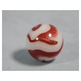 Akro Agate Milky Oxblood Marble 0.571'