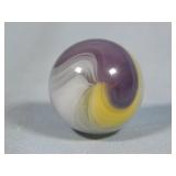 Akro Agate Purple & Yellow Popeye Marble 0.736'