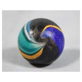 Antique Multi-Color INDIAN Swirl Marble 0.687'