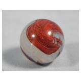 Akro Agate Silver Oxblood Marble 0.654'