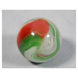 Akro Agate Red & Green Popeye Marble 0.751'