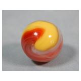 Akro Agate Red & Yellow Popeye Marble 0.785'