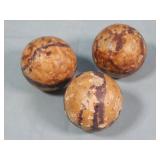 (3) American Toy CLAY Marbles 1.5'