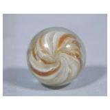 Shrunken Core Onionskin Lutz White Marble 0.791'