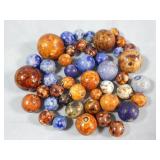 (45) Vintage Clay Bennington Marbles
