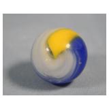 Akro Agate Blue & Yellow Popeye Marble 0.632'