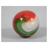 Akro Agate Red & Green Popeye Marble 0.708'