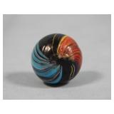 Antique Handmade Red/Blue INDIAN Marble 0.681'