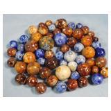 (60) Antique German Bennington Marbles