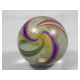 c. 1800's German Latticino Marble 2.225'