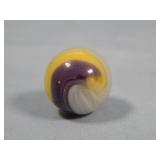 Akro Agate Purple & Yellow Popeye Marble 0.772'