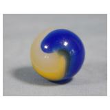 Akro Agate Blue & Yellow Popeye Marble 0.625'