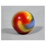 Akro Agate Superman Corkscrew Marble 0.704'