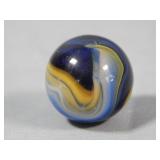Akro Popeye Corkscrew Blue/Yellow Marble 0.751'