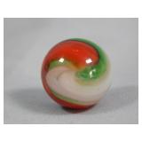 Akro Agate Red & Green Popeye Marble 0.652'