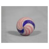 Antique PEPPERMINT Swirl Marble 0.651'