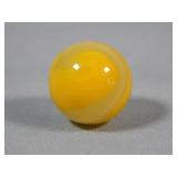 Akro Agate Yellow Corkscrew Marble 0.609'
