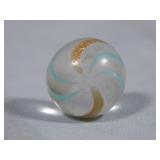 Light Blue Band Lutz Marble 0.678'