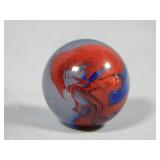 Akro Agate Blue OXBLOOD Marble 0.738'
