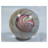 c. 1880's German Solid Core Tri Level Marble 1.7'