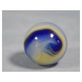 Akro Agate Blue & Yellow Popeye Marble 0.656'