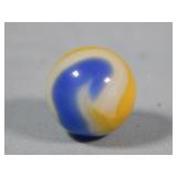 Vintage Akro Tri-Color Corkscrew Marble 0.651'