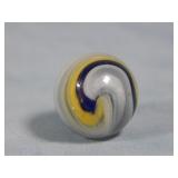 Akro Agate Blue & Yellow Popeye Marble 0.627'