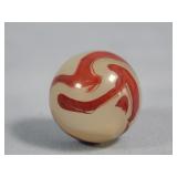 Akro Agate Lemonade Oxblood Marble 0.647'