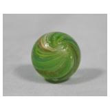 Onionskin Lutz Green base Marble 0.829'
