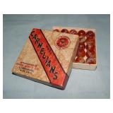 (25) Akro Agate CARNELIANS w/ Box N1 0.7'