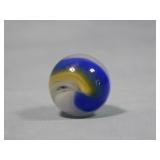 Akro Agate Blue & Yellow Popeye Marble 0.747'
