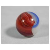 Akro Agate Blue & Oxblood Patch Marble 0.632'