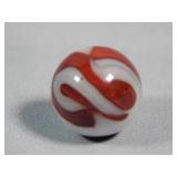 Akro Agate Milky Oxblood Marble 0.581'