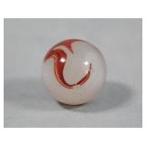 Akro Agate Silver OXBLOOD Marble 0.641'