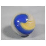 Akro Agate Blue & Yellow Popeye Marble 0.617'