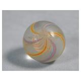 Antique German Two-Colored Latticino Marble 0.659'