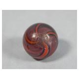 German Pink Base Latticino Marble 0.698'