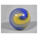 Akro Agate Blue & Yellow Popeye Marble 0.731'